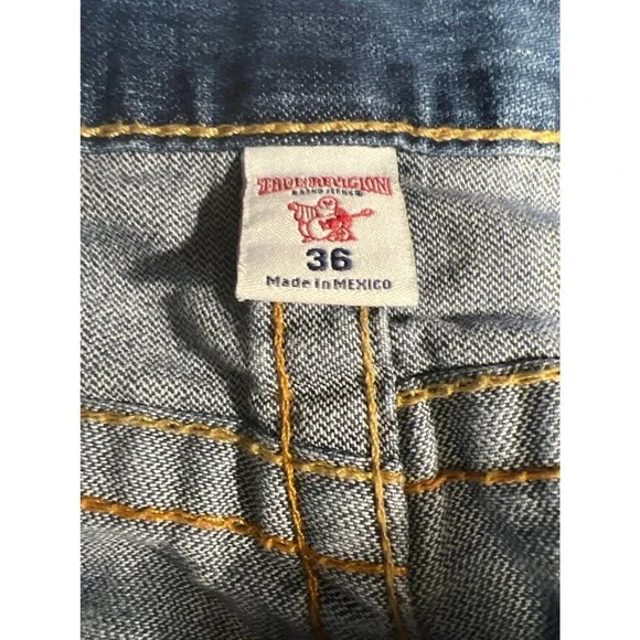 True Religion - Straight Leg Super Natural T-Flap Pocket #101700 Size 36 - Picture 8 of 9